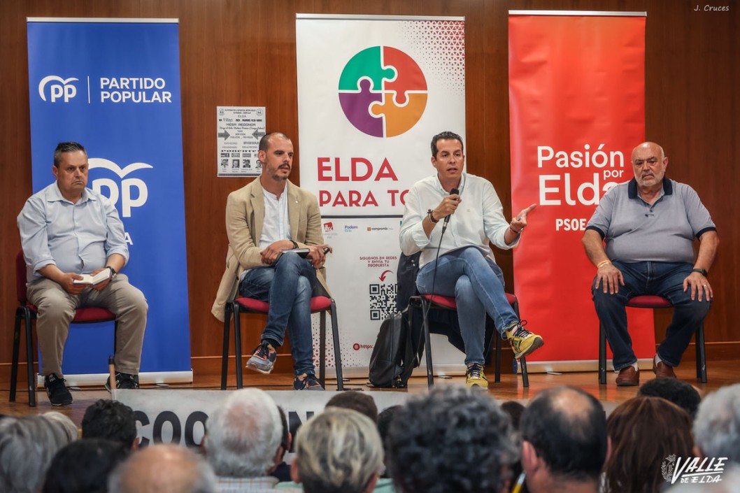 Elda Acogi El Primer Encuentro Entre Los Candidatos De Psoe Pp Elda