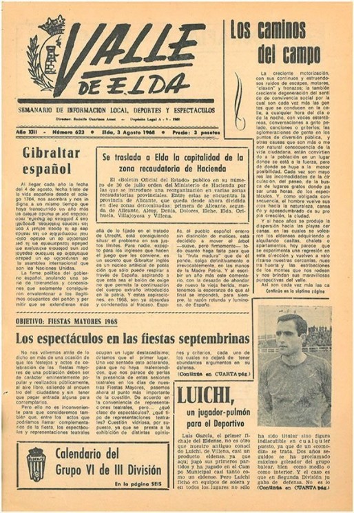 N&uacute;mero 0623<span>3 de agosto de 1968</span>