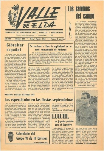 N&uacute;mero 0623 - 3 de agosto de 1968
