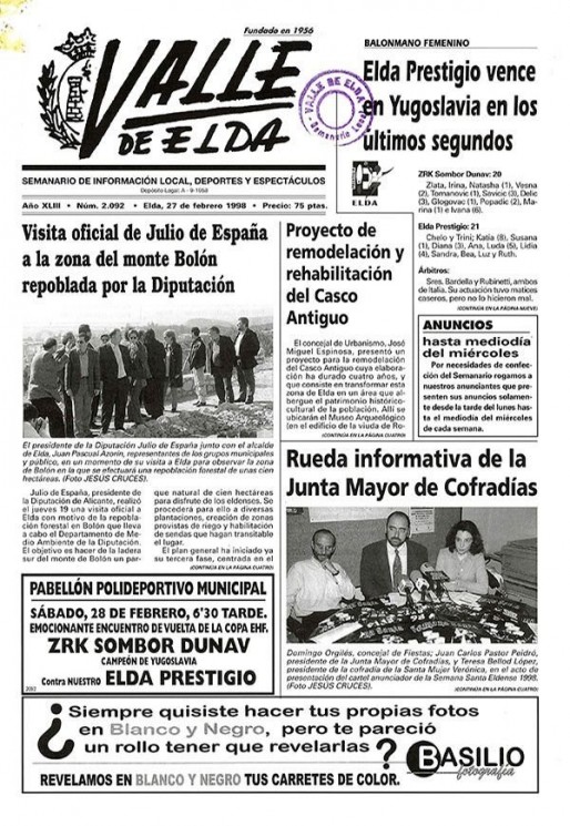 N&uacute;mero 2.092<span>27 de febrero de 1998</span>