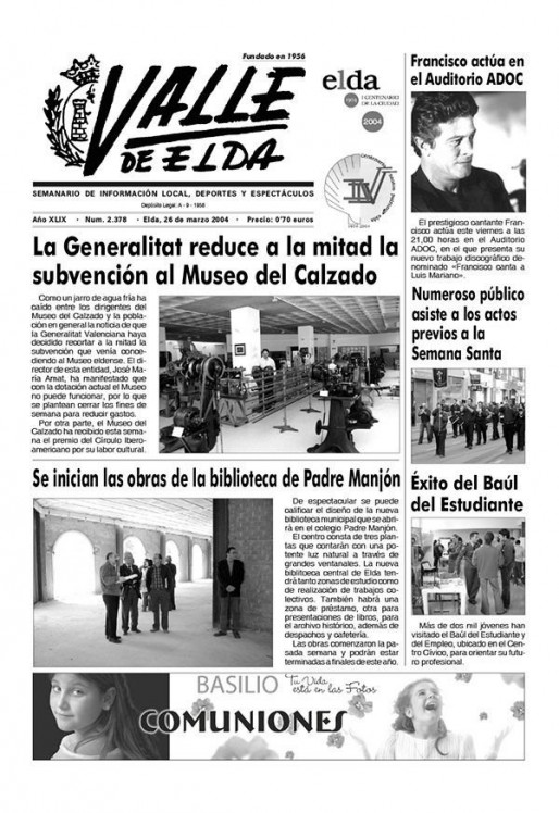 N&uacute;mero 2.378<span>26 marzo de 2004</span>