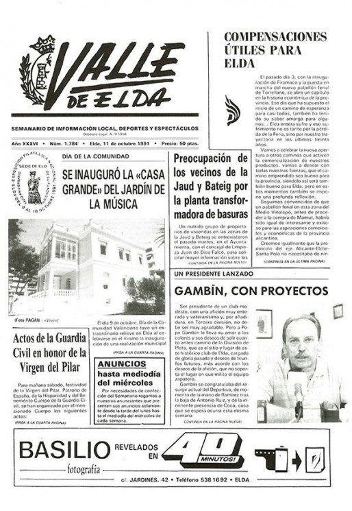 N&uacute;mero 1.784<span>11 de octubre de 1991</span>