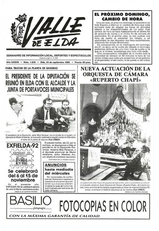 N&uacute;mero 1.830<span>25 de septiembre de 1992</span>