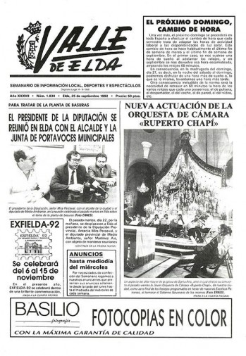 N&uacute;mero 1.830 - 25 de septiembre de 1992