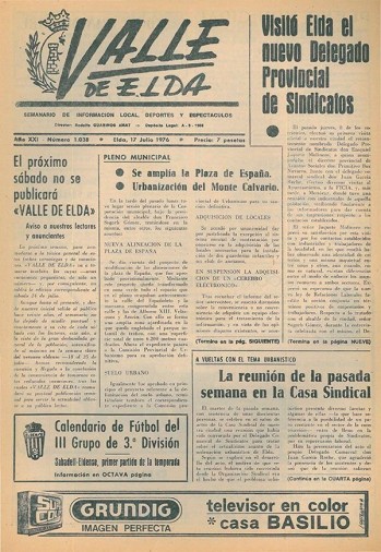 N&uacute;mero 1.038 - 17 de julio de 1976