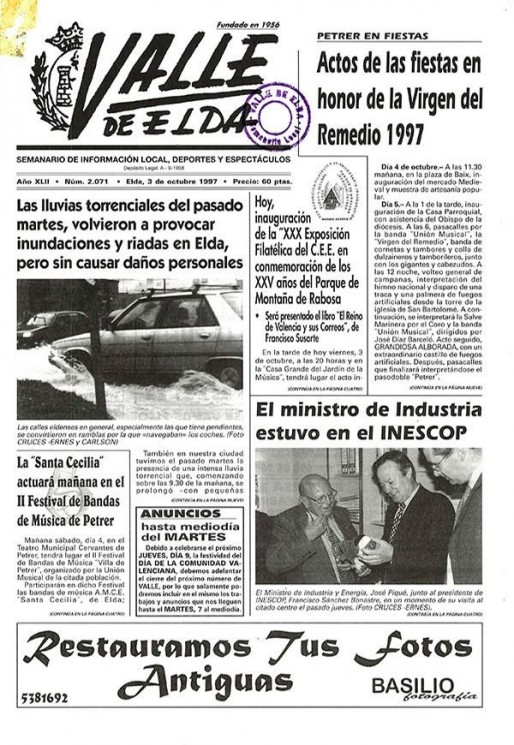 N&uacute;mero 2.071<span>3 de octubre de 1997</span>