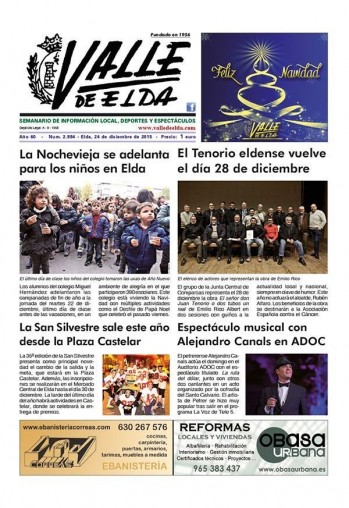 N&uacute;mero 2.884 - 24 de diciembre de 2015