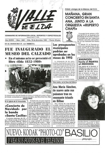 N&uacute;mero 1.842 - 18 de diciembre de 1992