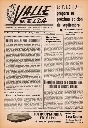 N&uacute;mero 0782 - 21 de agosto de 1971