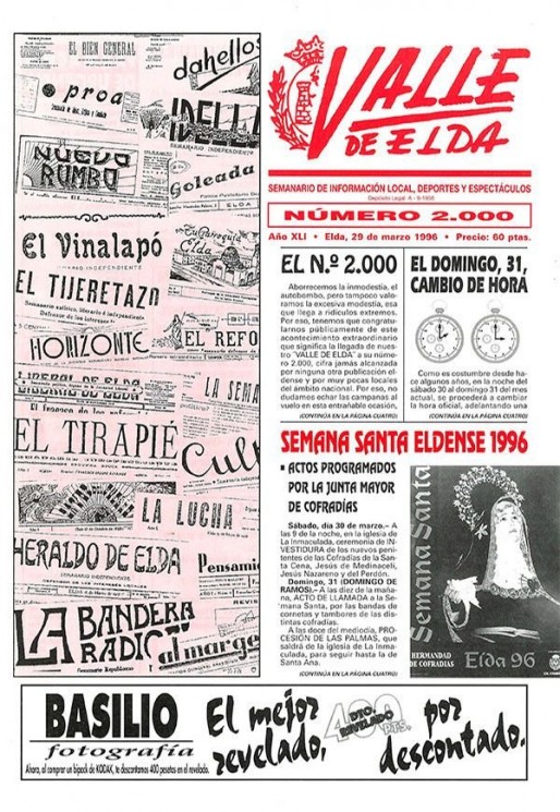 N&uacute;mero 2.000<span>29 de marzo de 1996</span>