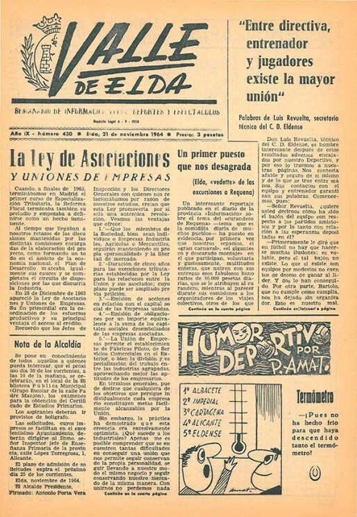 N&uacute;mero 0430<span>21 de noviembre de 1964</span>