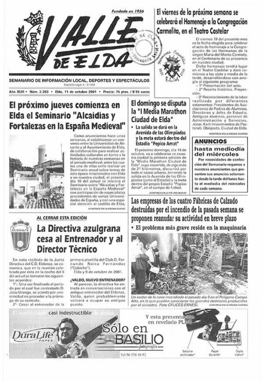 N&uacute;mero 2.263<span>11 de octubre de 2001</span>