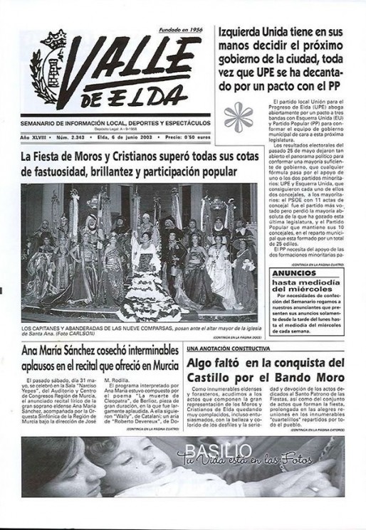 N&uacute;mero 2.343<span>6 de junio de 2003</span>