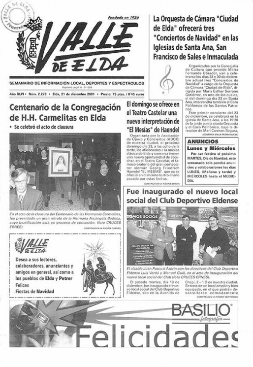 N&uacute;mero 2.273<span>21 de diciembre de 2001</span>