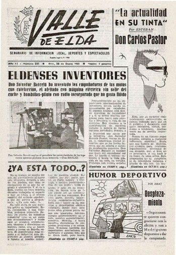 N&uacute;mero 0231 - 28 de enero de 1961