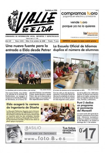 N&uacute;mero 2.616 - 9 de octubre de 2009