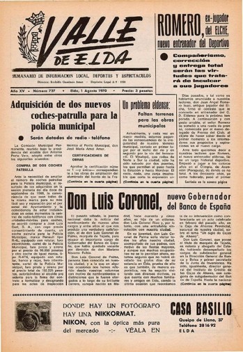 Número 0727 - 1 de agosto de 1970