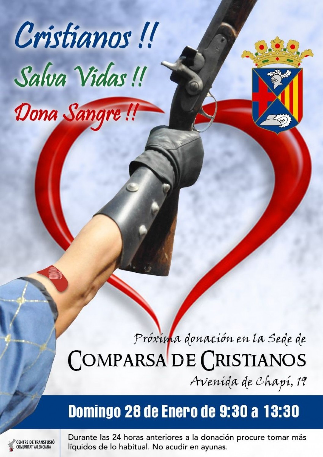 Donación de sangre en la sede de los Cristianos Donación de sangre en la sede de los Cristianos