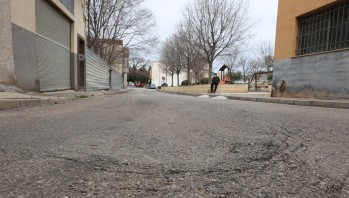 Un socav&oacute;n entre Elda y Petrer