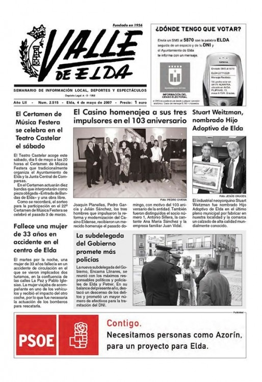 N&uacute;mero 2.515<span>04 de mayo de 2007</span>