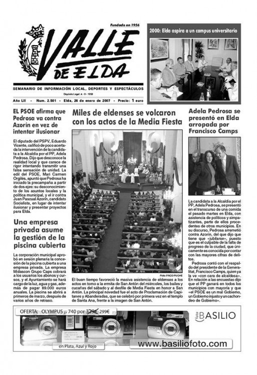 N&uacute;mero 2.501<span>26 de enero de 2007</span>
