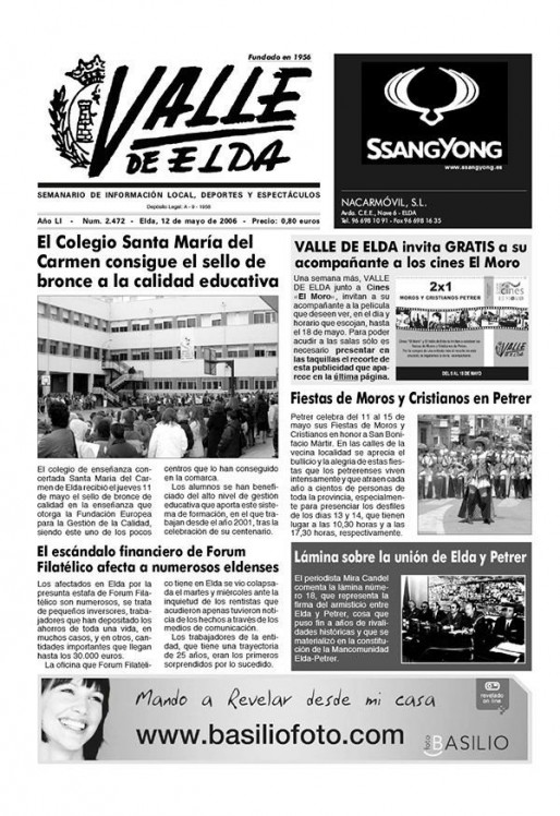 N&uacute;mero 2.472<span>12 de mayo de 2006</span>