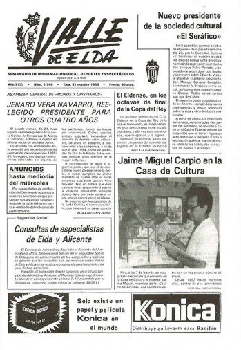 N&uacute;mero 1.546 - 31 de octubre de 1986