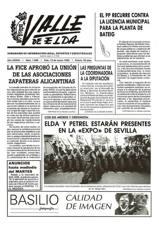 N&uacute;mero 1.806<span>13 de marzo de 1992</span>