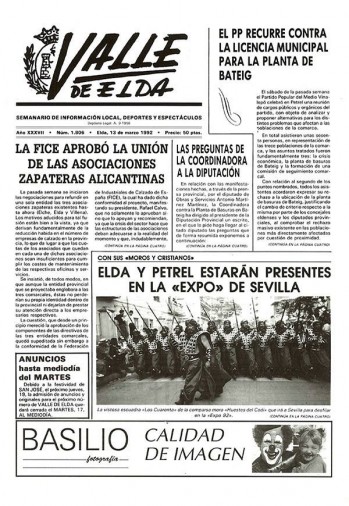 N&uacute;mero 1.806 - 13 de marzo de 1992