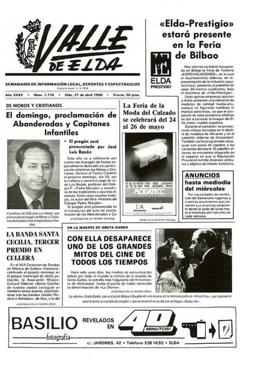 N&uacute;mero 1.716<span>27 de abril de 1990</span>