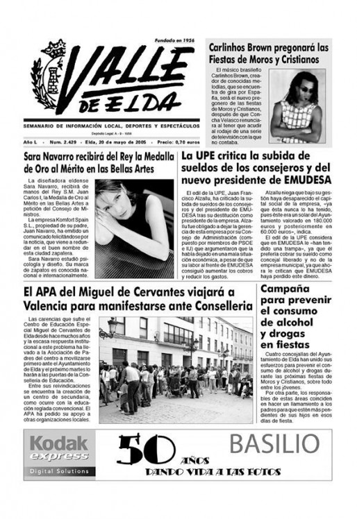 N&uacute;mero 2.429<span>20 de mayo de 2005</span>