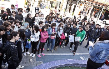 Unos 70 alumnos se suman a la huelga convocada por el Front Estudiantil