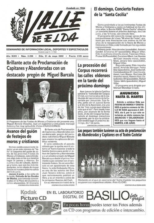 N&uacute;mero 2.296<span>31 de mayo de 2002</span>