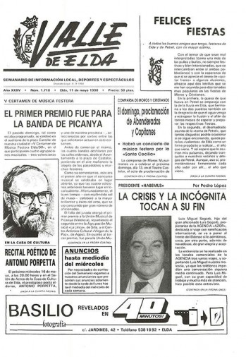 N&uacute;mero 1.718 - 11 de mayo de 1990