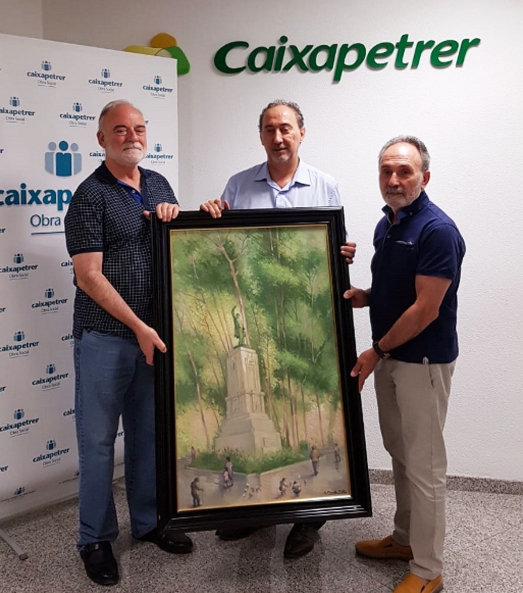 Caixapetrer cede a La Tertulia un cuadro de Gabriel Poveda Caixapetrer cede a La Tertulia un cuadro de Gabriel Poveda