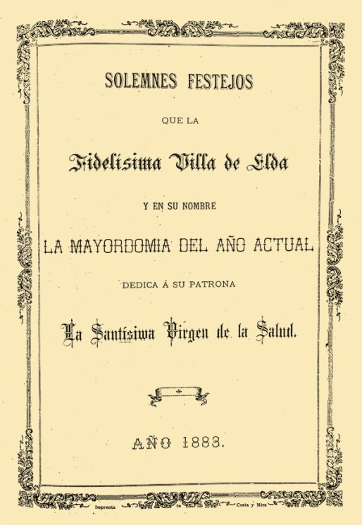 Programa Fiestas Mayores 1883