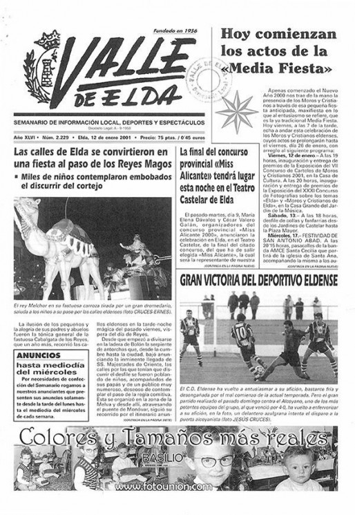 N&uacute;mero 2.229<span>12 de enero de 2001</span>