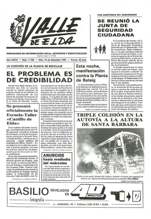 N&uacute;mero 1.793<span>13 de diciembre de 1991</span>