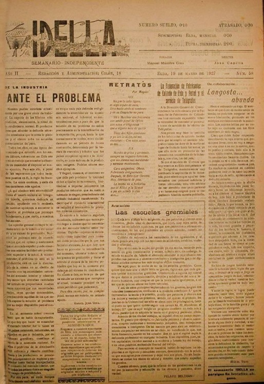 Idella n&ordm; 058<span>A&ntilde;o 1927</span>