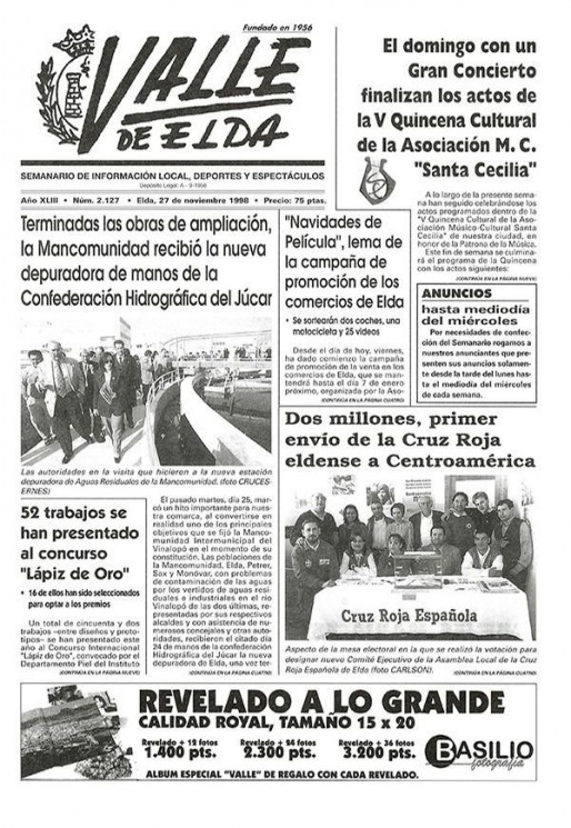 N&uacute;mero 2.127<span>27 de noviembre de 1998</span>