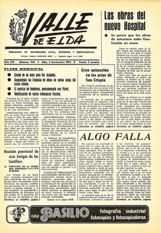 N&uacute;mero 0949<span>2 de noviembre de 1974</span>