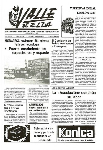 N&uacute;mero 1.545 - 24 de octubre de 1986