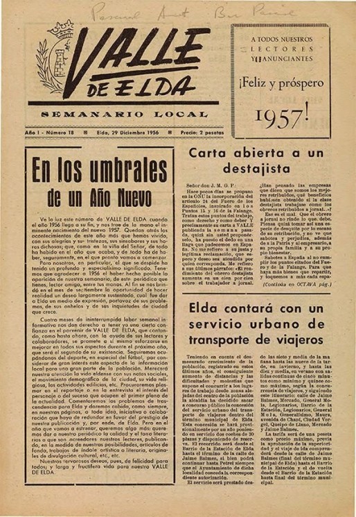 N&uacute;mero 0018<span>29 de diciembre de 1956</span>