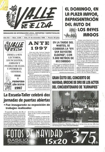 N&uacute;mero 2.035 - 27 de diciembre de 1996