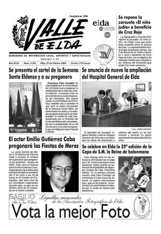 N&uacute;mero 2.374<span>27 febrero de 2004</span>