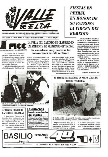 N&uacute;mero 1.687 - 6 de octubre de 1989