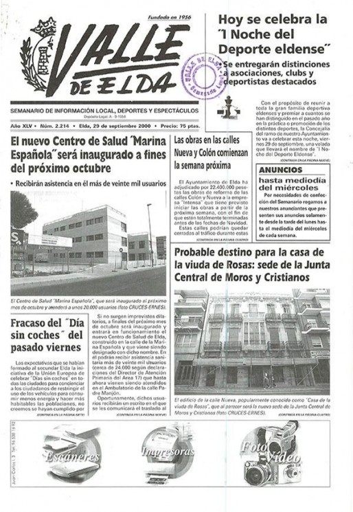 N&uacute;mero 2.214<span>29 de septiembre de 2000</span>