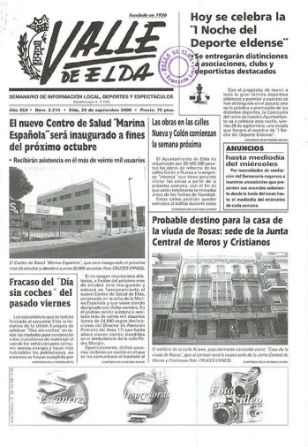 N&uacute;mero 2.214 - 29 de septiembre de 2000