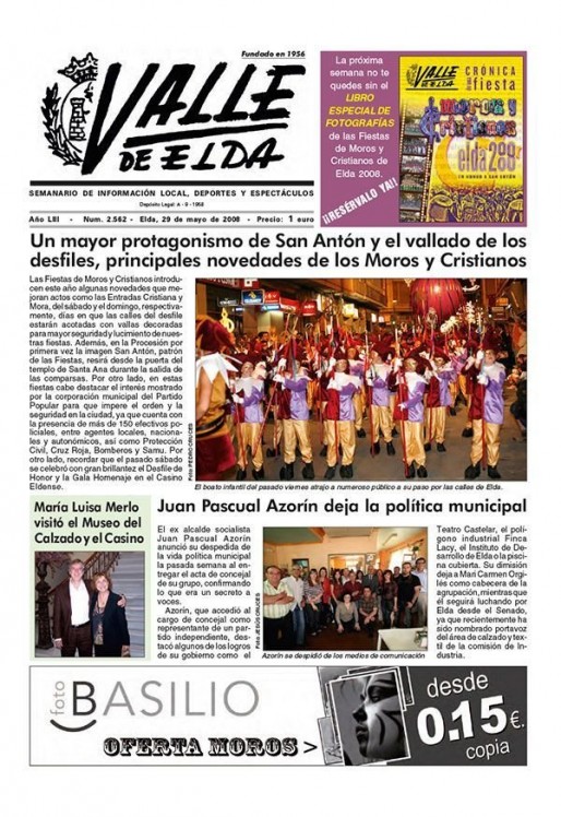 N&uacute;mero 2.562<span>29 de mayo de 2008</span>