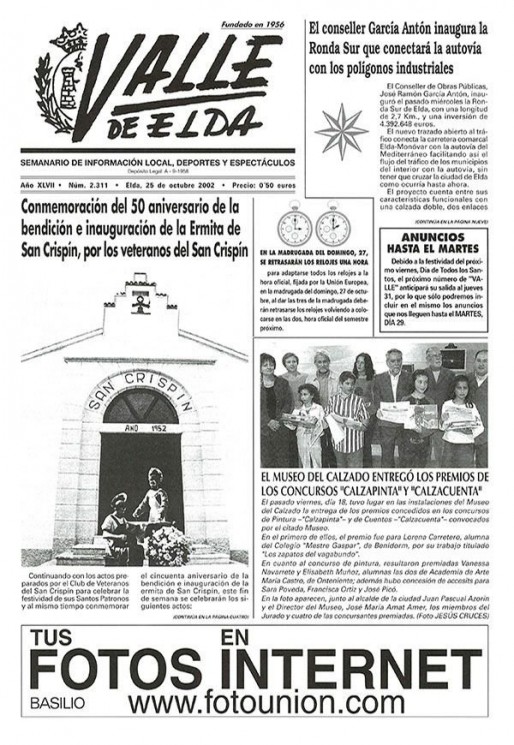 N&uacute;mero 2.311<span>25 de octubre de 2002</span>